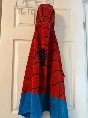 Pottery barn Kids Red Spider Hooded Towel